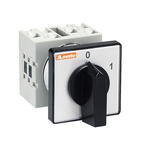 Lovato, 3P 2 Position 60° On-Off Cam Switch, 40A, Short Black Handle Actuator