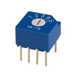 NIDEC COPAL ELECTRONICS GMBH SS-10, 6 Position Rotary Switch, 100 mA, Solder