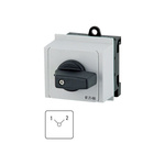 Eaton, 3P 2 Position 90° Motor Reversing Cam Switch, 690V (Volts), 20A, Short Thumb Grip Actuator