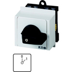 Eaton, 4P 2 Position 45° On-Off Cam Switch, 690V (Volts), 20A, Toggle Actuator