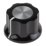 TE Connectivity Rotary Switch Knob for use with 6.35 mm Shafts