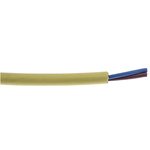 RS PRO 2 Core Coiled Power Cable, 0.75 mm², 600mm, Yellow TPU Sheath, 300/500 V