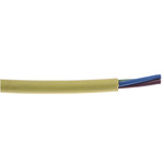 RS PRO 3 Core Coiled Power Cable, 1 mm², 600mm, Yellow TPE Sheath, 300/500 V