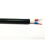 RS PRO 2 Core Power Cable, 4 mm², 49 A, 100m, Black PVC Sheath, 1 kV, 600 V