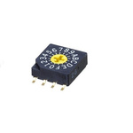 NIDEC COPAL ELECTRONICS GMBH SC-1000, 16 Position, BCH Rotary Switch, 100 mA, Gull Wing