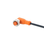 EVC187 | ifm electronic Right Angle Female M12 to Free End Sensor Actuator Cable, 5 Core, 3.5m