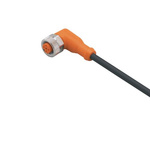 EVC530 | ifm electronic Right Angle Female M12 to Free End Sensor Actuator Cable, 5 Core, 5m