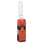 Telemecanique Sensors XCS Safety Interlock Switch, 2NC/1NO, Elbowed Flush Lever Actuator Included, Polyamide, Guard Lock