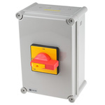 RS PRO 8P Pole DIN Rail Isolator Switch - 32A Maximum Current, 11kW Power Rating, IP65