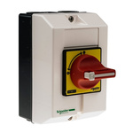 Schneider Electric 3P Pole Panel Mount Isolator Switch - 25A Maximum Current, 11kW Power Rating, IP65