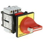 Schneider Electric 3P Pole Panel Mount Isolator Switch - 12A Maximum Current, 7.5kW Power Rating, IP20, IP65