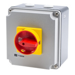 RS PRO 4P Pole Panel Mount Isolator Switch - 63A Maximum Current, 30kW Power Rating, IP65