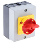 RS PRO 3P Pole Panel Mount Isolator Switch - 20A Maximum Current, 11kW Power Rating, IP65