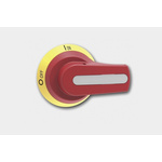 Lovato Red/Yellow Rotary Handle, GAX Series
