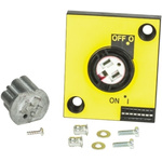 Schneider Electric Red/Yellow Rotary Handle