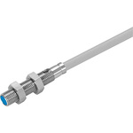 Festo Inductive Barrel-Style Proximity Sensor, M5 x 0.5, 0.8 mm Detection, PNP Output, 10 → 30 V dc, IP67