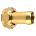 RS PRO Straight Brass Hose Connector, 1 in BSP Male