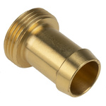 RS PRO Straight Brass Hose Connector, 1 in BSP Male
