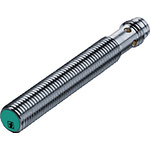 Pepperl + Fuchs Inductive Barrel-Style Proximity Sensor, M8 x 1, 4 mm Detection, PNP Output, 5 → 30 V dc, IP67