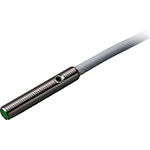 Pepperl + Fuchs Inductive Barrel-Style Proximity Sensor, M4 x 0.5, 0.6 mm Detection, PNP Output, 10 → 30 V dc,