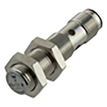 Carlo Gavazzi Inductive Barrel-Style Proximity Sensor, M12 x 1, 4 mm Detection, PNP & NPN IO-LINK Output, 10 →