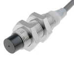 Omron Inductive Barrel-Style Proximity Sensor, M8 x 1, 4 mm Detection, NO Output, 12 → 24 V dc, IP67