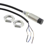 Omron Inductive Barrel-Style Proximity Sensor, M12 x 1, 5 mm Detection, NPN Normally Open Output, 10 → 30 V dc,