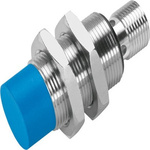 Festo SIEN Series Inductive Barrel-Style Proximity Sensor, M18 x 1, 8 mm Detection, NPN Output, 10 → 30 V dc,