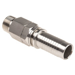 RS PRO Stainless Steel Hose Connector, 1/2 in BSP Male, 20 bar