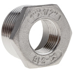 RS PRO Stainless Steel Hexagon Bush 1in R(T) Male x 1/2in G(P) Female 1.06in