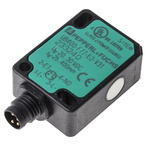 Pepperl + Fuchs Ultrasonic Block-Style Proximity Sensor, M8 x 1, 25 → 400 mm Detection, PNP Output, 20 →