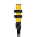 Banner Ultrasonic Barrel-Style Proximity Sensor, M18 x 1, 30 → 300 mm Detection, PNP & NPN Output, IP67