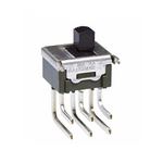 NKK Switches Bracket Mount Slide Switch DPDT Latching 3 A @ 250 V ac, 6 A @ 125 V ac Side
