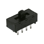 C & K Through Hole Slide Switch On-On-On 4 A Slide