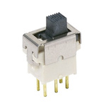 C & K IP57 Surface Mount Slide Switch SPST Latching 0.4VA Slide