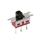 C & K Panel Mount Slide Switch SPDT Latching 6 A @ 120 V ac, 6 A @ 28 V dc Slide