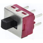 C & K PCB Slide Switch DPDT Latching 6 A @ 120 V ac, 6 A @ 28 V dc Slide