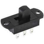 C & K Panel Mount Slide Switch DPDT 12 A @ 125 V ac Slide