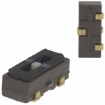 Nidec Components Surface Mount Slide Switch SPDT On-Off-On 100mA Flush