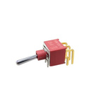RS PRO Toggle Switch, Through Hole Mount, On-None-On, SPDT, Right Angle Through Hole Terminal