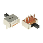 KNITTER-SWITCH PCB Slide Switch DPDT Latching 100 mA@ 12 V dc Slide
