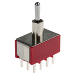 RS PRO Toggle Switch, PCB Mount, On-On-On, 4PDT, Through Hole Terminal