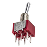 RS PRO Toggle Switch, PCB Mount, On-None-On, DPDT, Through Hole Terminal
