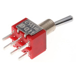 RS PRO Toggle Switch, PCB Mount, On-(On), DPDT, Through Hole Terminal