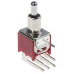 RS PRO Toggle Switch, PCB Mount, On-Off-On, DPDT, Through Hole Terminal