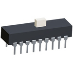 TE Connectivity PCB Slide Switch DPDT Latching 300 mA @ 115 V ac Top