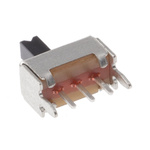 C & K Through Hole Slide Switch SPDT Latching 100 mA @ 12 V dc Slide