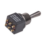 RS PRO Toggle Switch, PCB Mount, (On)-Off-(On), DPDT, Solder Terminal
