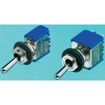 APEM Toggle Switch, Panel Mount, On-Off-On, SPDT, Solder Terminal