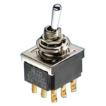 TE Connectivity Toggle Switch, Panel Mount, On-Off-(On), SPDT, Solder Terminal, 125V ac